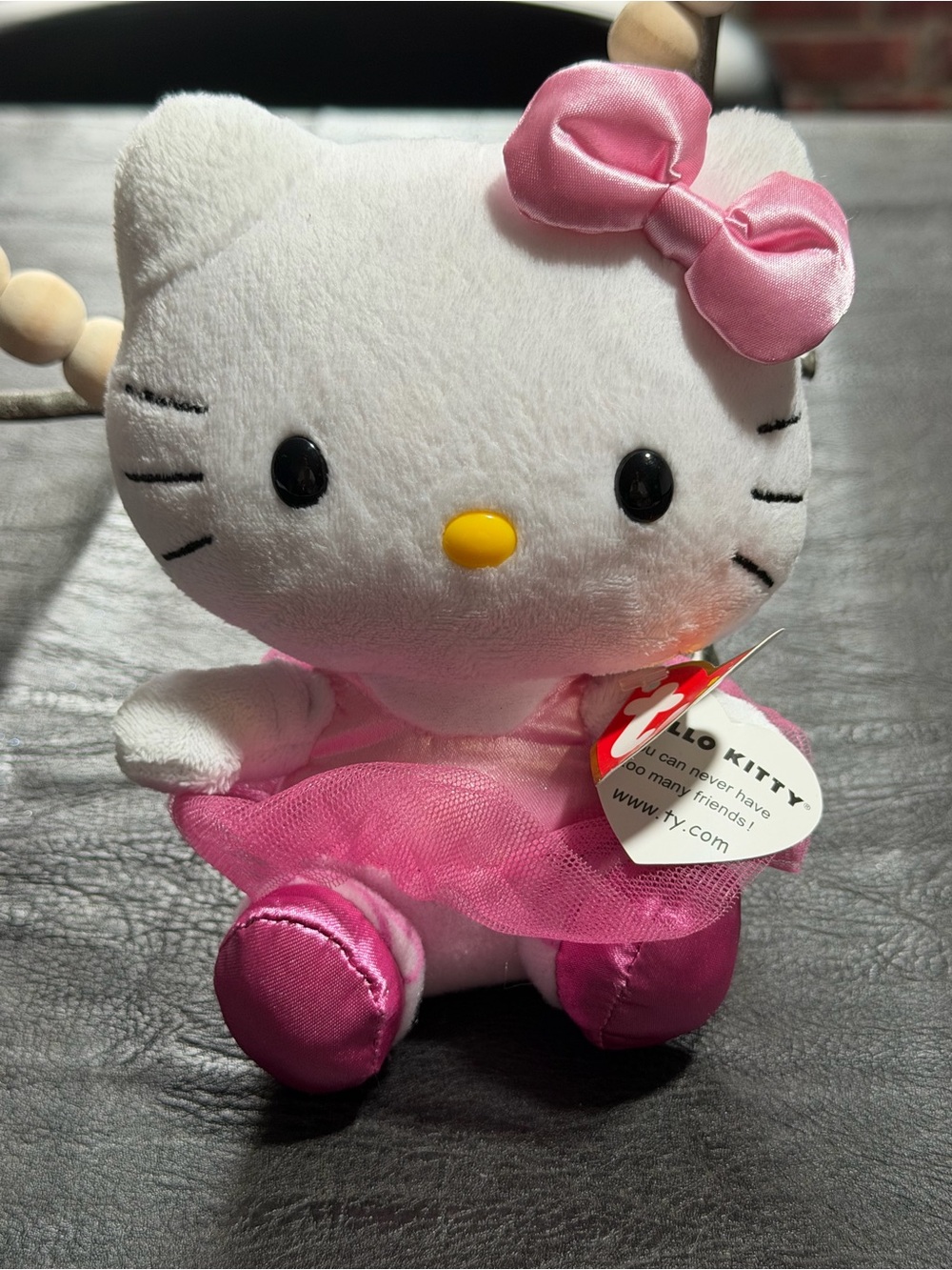 Hello Kitty White and Pink Plush Ballerina Doll - Hello Kitty Ty